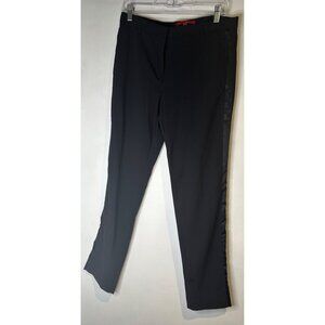 Narciso Rodriguez DesignNation Pants Size 6 Leather Trim Modern Chic Trousers